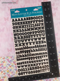 Vintage Frances Meyer FMI Black Mini Letter Fun Stickers, 1 Sheet New & Sealed