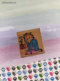 Vintage Rubber Stampede A296-C Garfield Monday Morning Wooden Block/Rubber Stamp