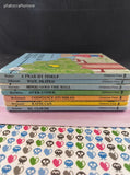 Vintage 1980's Rookie Reader Set/7 Miniature Hardcover Books, No Duplicates