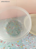 Vintage Rubbermaid Servin' Saver 12 Cups 2.8 L Clear Container w/Almond Lid, CLEAN