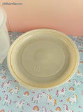 Vintage Rubbermaid Servin' Saver 12 Cups 2.8 L Clear Container w/Almond Lid, CLEAN