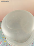 Vintage Rubbermaid Servin' Saver 12 Cups 2.8 L Clear Container w/Almond Lid, CLEAN