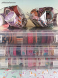HUGE Lot Hundreds 100's of Rolls of Washi Tape Unused + Minimally Used w/Storage Containers