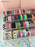 HUGE Lot Hundreds 100's of Rolls of Washi Tape Unused + Minimally Used w/Storage Containers