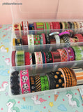 HUGE Lot Hundreds 100's of Rolls of Washi Tape Unused + Minimally Used w/Storage Containers