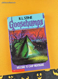 Vintage 1990's R.L. Stine Goosebumps #9, Welcome to Camp Nightmare Softcover