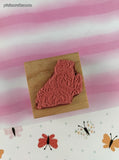 Vintage 1997 Ann-ticipations Cute Lil' Mouse "Trip" F-9138 Wooden Block/Rubber Stamp CLEAN