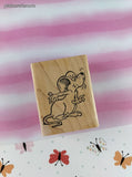 Vintage 1999 Ann-ticipations Cute Lil' Mouse "Sniff" G-1093 Wooden Block/Rubber Stamp