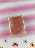 Vintage 2004 Ann-ticipations Cute Lil' Mouse "Travel Time" 9684-G Wooden Block/Rubber Stamp CLEAN
