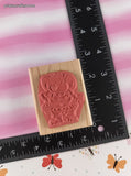 Vintage 2004 Ann-ticipations Cute Lil' Mouse "Pool Time" 9490-G Wooden Block/Rubber Stamp CLEAN