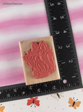 Vintage 1999 Ann-ticipations Cute Lil' Mouse "Ghost Mouse" G-3123 Wooden Block/Rubber Stamp CLEAN