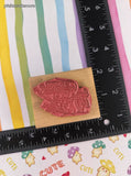 Vintage 2001 Ann-ticipations Cute Lil' Mouse "Snow Slide" 9549-G Wooden Block/Rubber Stamp