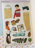 Vintage 1966 Lassie Sticker Fun Whitman Oversized Softcover, Unused