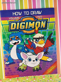 Vintage 2001 1st Printing How to Draw Digimon Volume Two Scholastic Softcover