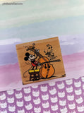 Vintage Rubber Stampede 408/E Disney's Musical Mickey Mouse Wooden Block/Rubber Stamp