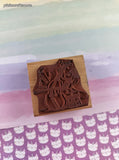 Vintage Rubber Stampede 408/E Disney's Musical Mickey Mouse Wooden Block/Rubber Stamp