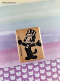 Vintage Inkadinkado 4027 Felix the Cat Wooden Block/Rubber Stamp