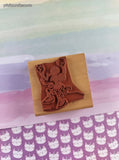 Vintage Rubber Stampede 398-E Disney's Mad Minnie Mouse Wooden Block/Rubber Stamp