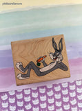 Vintage 1992 Rubber Stampede Looney Tunes #033-F That Rascally Rabbit Wooden Block/Rubber Stamp