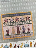 The Tapestry Studio Collection Stamps Happen, Inc. #90319 Santa Sampler Wooden Block/Rubber Stamp