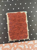 Vintage A Muse Artstamps Butterfly Repeats Wooden Block/Rubber Stamp