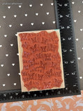 Vintage A Muse Artstamps Butterfly Repeats Wooden Block/Rubber Stamp