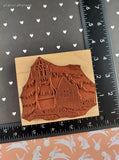 Vintage 1996 Hero Arts #H1055 Lighthouse Scene Wooden Block/Rubber Stamp