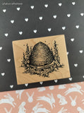 Vintage 1995 PSX F-1730 Beehive Wooden Block/Rubber Stamp, CLEAN