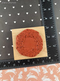 Vintage 1996 CC Rubber Stamps Bramble Wreath Wooden Block/Rubber Stamp, CLEAN
