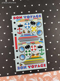 Vintage Stickopotamus "Bon Voyage" Binder Full Sticker Sheet, Unused
