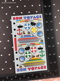 Vintage Stickopotamus "Bon Voyage" Binder Full Sticker Sheet, Unused