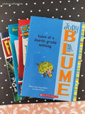 Set/4 Scholastic Children's Books Softcovers, Judy Blume Flat Stanley Weirdest School