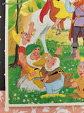 Vintage Disney's Snow White Golden Cardboard Frame-Tray Puzzle, Nice & Clean