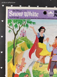 Vintage Disney's Snow White Golden Cardboard Frame-Tray Puzzle, Nice & Clean