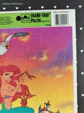 Vintage Disney's The Little Mermaid Golden Cardboard Frame-Tray Puzzle, Nice & Clean