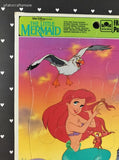 Vintage Disney's The Little Mermaid Golden Cardboard Frame-Tray Puzzle, Nice & Clean