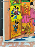 Vintage Disney's Minnie Mouse Golden Cardboard Frame-Tray Puzzle, Nice & Clean