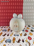 Vintage 1992 Precious Moments Enesco Christmas Porcelain Ball Ornament w/Stand