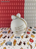 Vintage 1992 Precious Moments Enesco Christmas Porcelain Ball Ornament w/Stand