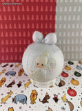 Vintage 1994 Precious Moments Enesco Christmas Porcelain Ball Ornament w/Stand