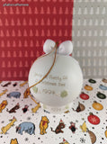Vintage 1994 Precious Moments Enesco Christmas Porcelain Ball Ornament w/Stand