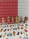 Vintage Department 56 Christmas Miniature Porcelain Musicians Figurine Set/6, Like New