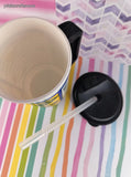 RARE Vintage Boardwalk Fries Plastic Travel Mug w/Lid & Straw, Like New