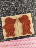 Vintage 1994 Stamps by Judith Raggedy Ann & Andy Wooden Block/Rubber Stamps Set/2
