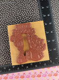 Vintage The Paper Garden Clip-Art Style Tiger Kitties Wooden Block/Rubber Stamp