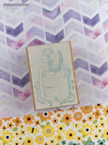 Vintage Cute Lil' Kitty Cat Gift Bag To/From Wooden Block/Rubber Stamp, CLEAN