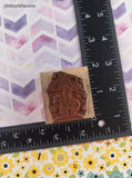 Vintage 1992 Hero Arts C697 Carousel Bear Wooden Block/Rubber Stamp