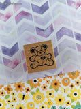 Vintage 1988 PSX B-997 Cute Lil' Teddy Bear Wooden Block/Rubber Stamp