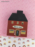 Vintage 1980's The Cat's Meow Barbershop Wooden Block