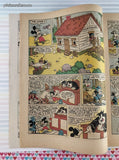 Vintage Walt Disney's Mickey Mouse Aug-Sept 1953 #32 Dell Comic, FR - GD w/Bag & Board